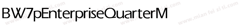 BW7pEnterpriseQuarter Medium字体转换